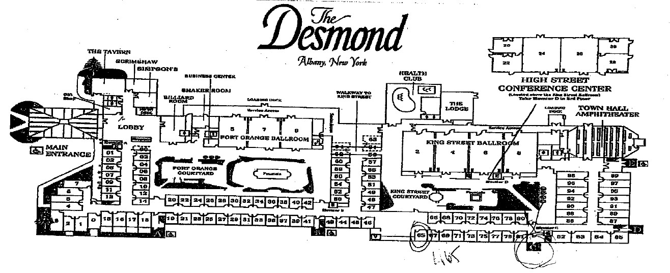 Desmond Hotel Layout