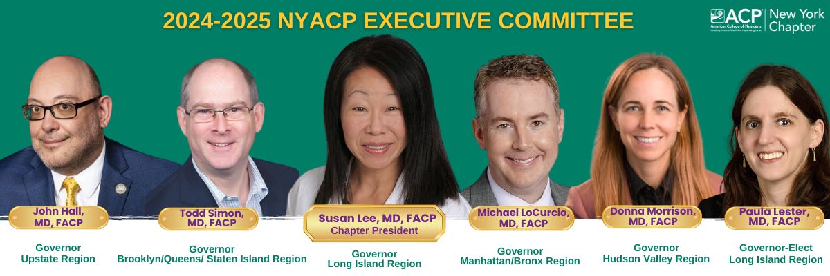 Headshots of 2024-25 NYACP Executive Committee