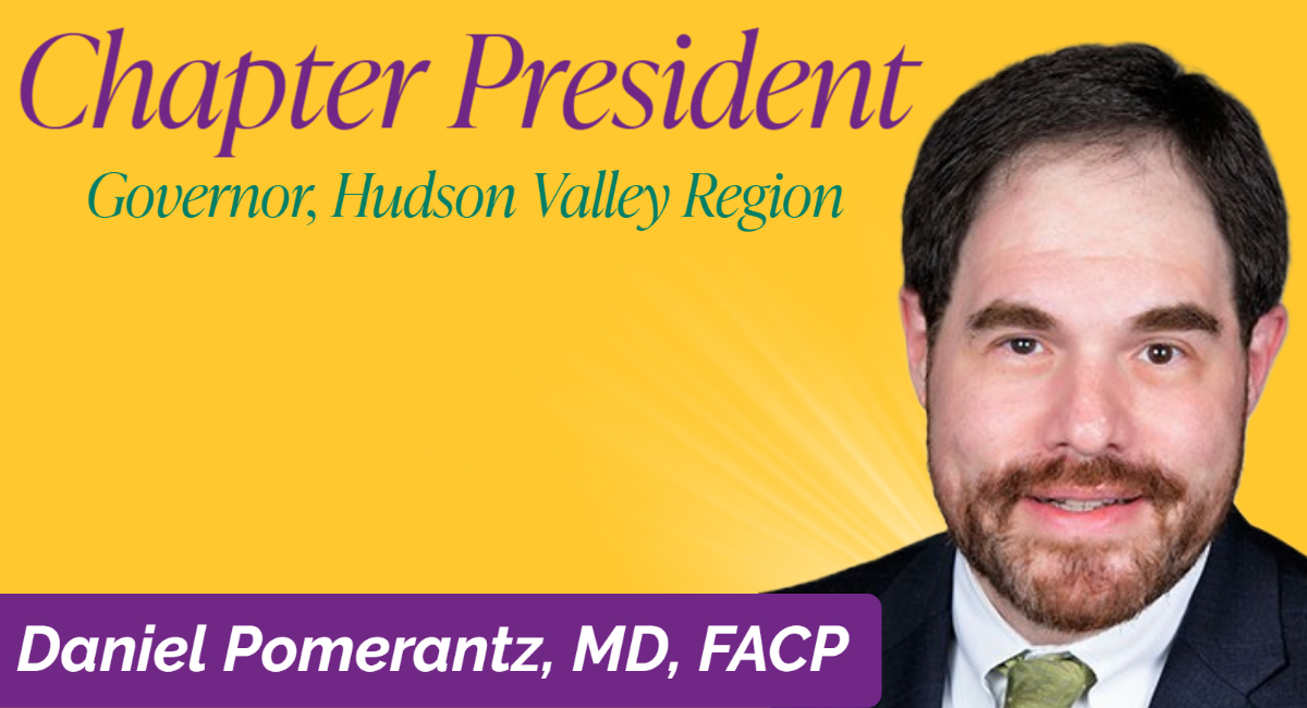 Chapter President Daniel Pomerantz, MD, FACP headshot