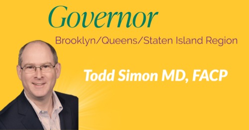 Brooklyn Queens Staten Island Governor Todd Simon, MD, FACP